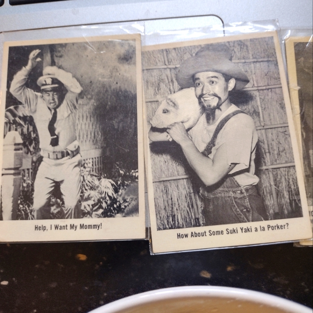 2 Mchales navy trading card
